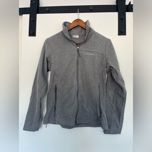 Gray fleece Columbia Full Zip Jacket Size M